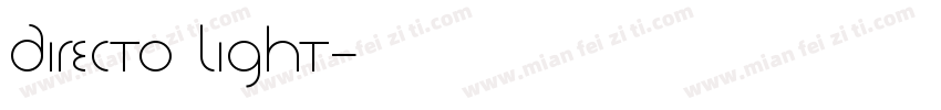 Directo Light字体转换